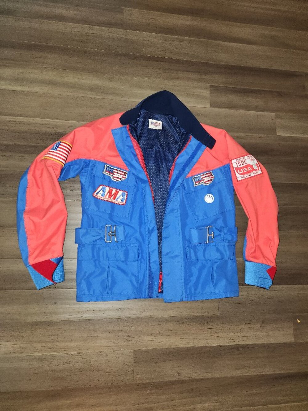 Vintage MS Racing USA ISDE Support jacket, Men's Small